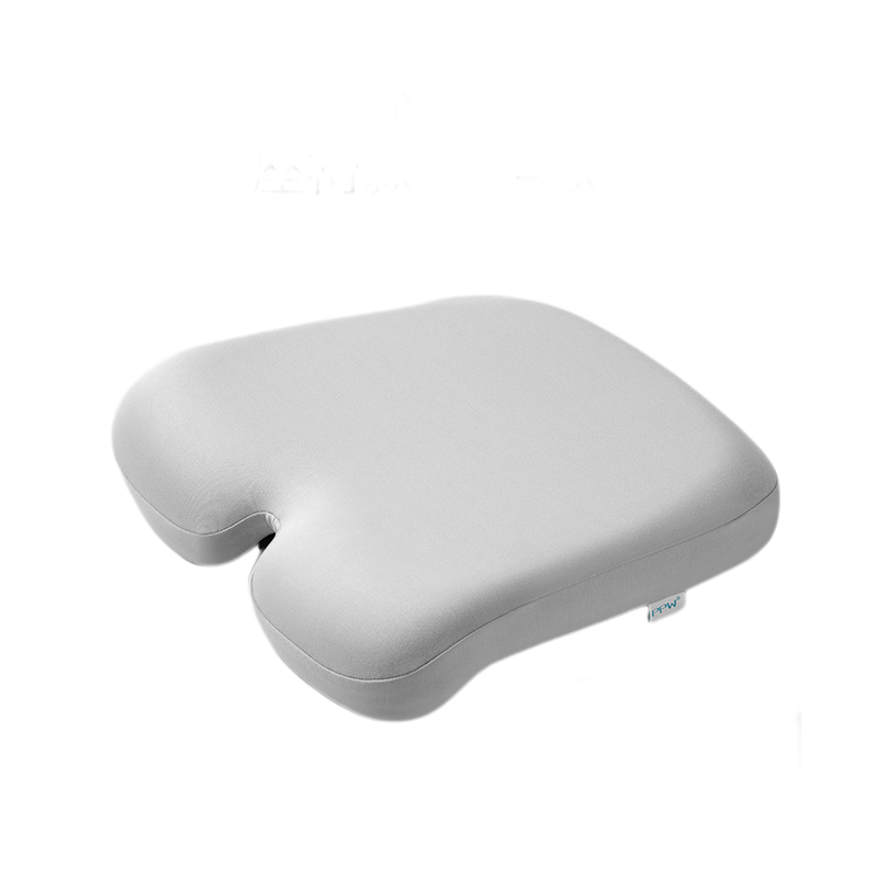 PPW学生坐垫教室专用椅垫座椅款海岩灰(400*400*65/90mm)/个 海岩灰